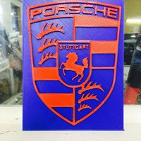 Small Porsche logo 3D Printing 38043