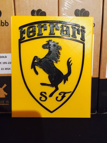Ferrari logo in 3D