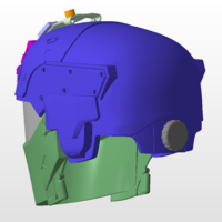 Futuristic tactical helmet - Thumbnail 6