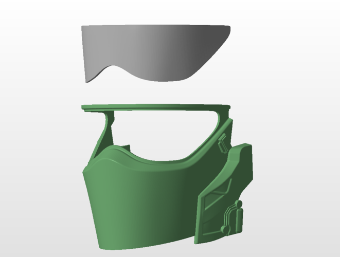 Futuristic tactical helmet 3D Print 380455