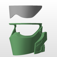 Futuristic tactical helmet - Thumbnail 7