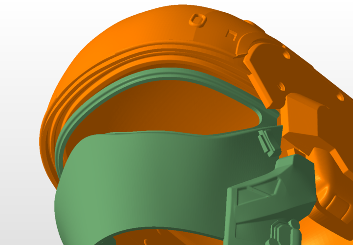 Futuristic tactical helmet 3D Print 380456