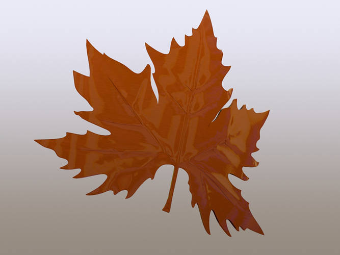 plane tree leaf 3D Print 380521