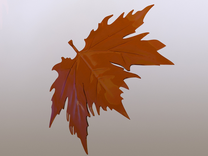 plane tree leaf 3D Print 380523