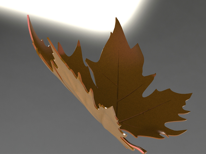 plane tree leaf 3D Print 380528