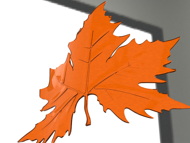 plane tree leaf 3D Print 380529