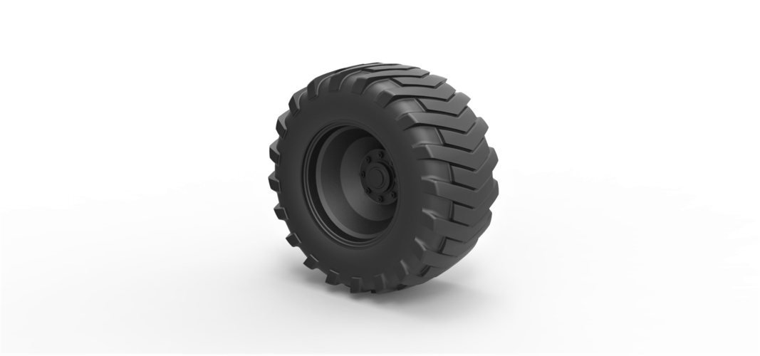Diecast Rear wheel from Pulling tractor 2 3D Print 380544