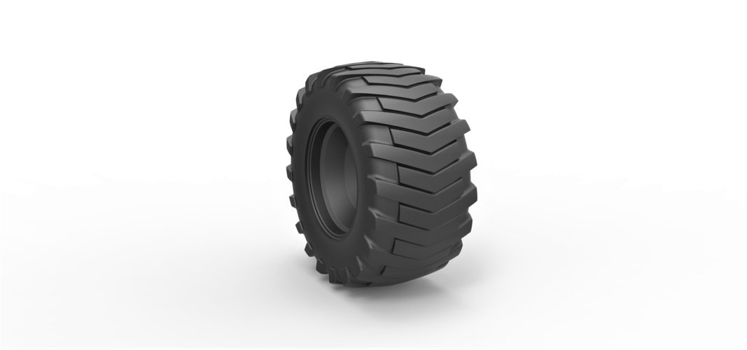 Diecast Rear wheel from Pulling tractor 2 3D Print 380545