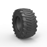 Diecast Rear wheel from Pulling tractor 2 - Thumbnail 2