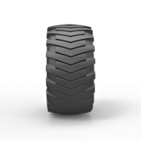 Diecast Rear wheel from Pulling tractor 2 - Thumbnail 3