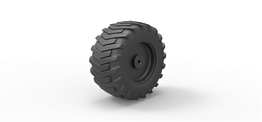 Diecast Rear wheel from Pulling tractor 2 3D Print 380547