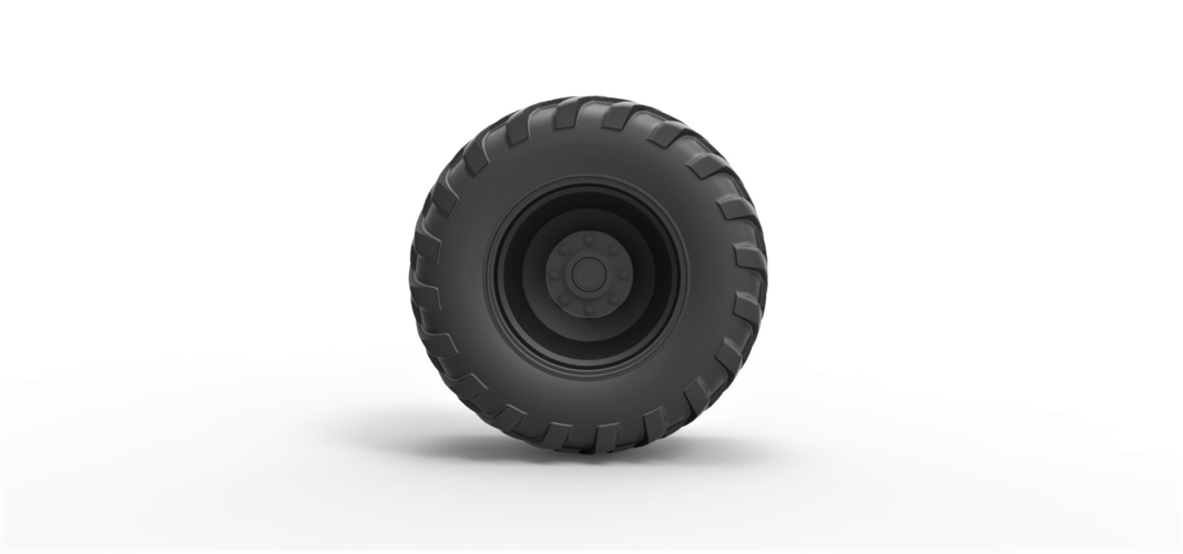 Diecast Rear wheel from Pulling tractor 2 3D Print 380548