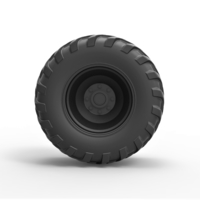 Diecast Rear wheel from Pulling tractor 2 - Thumbnail 5