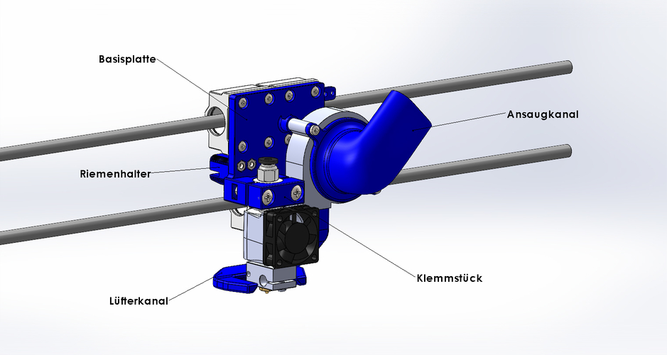 Anet AM8 Umbau auf E3D Hotend mit BMG Extruder ( Klone ). 3D Print 380613