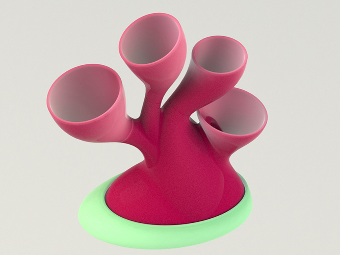 mushroom vase 3D Print 380640