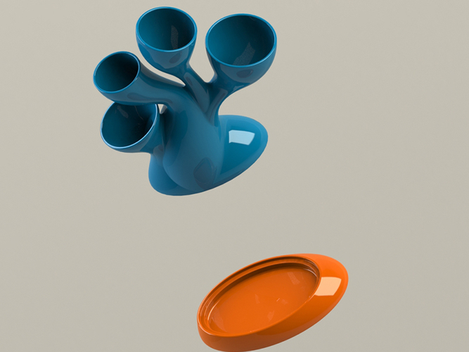 mushroom vase 3D Print 380643