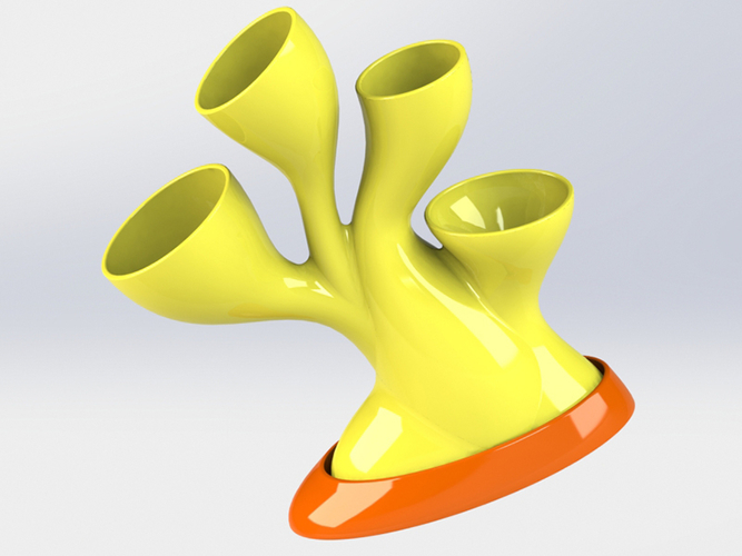 mushroom vase 3D Print 380649