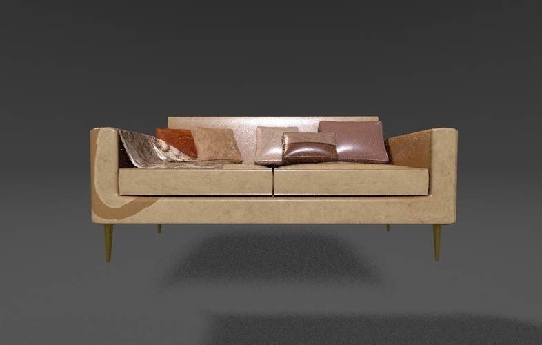 Capri Sofa 3D Print 380658