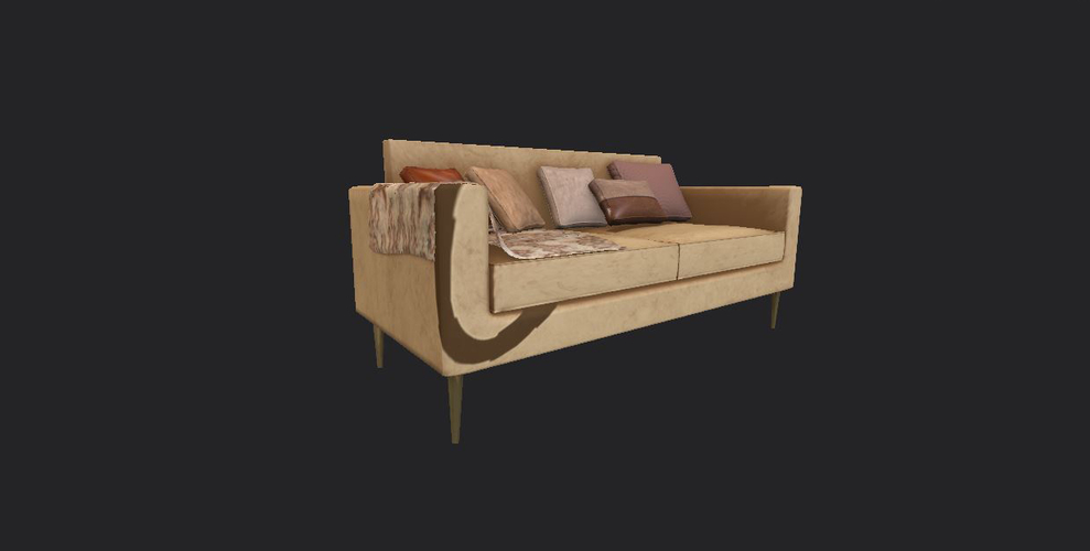 Capri Sofa 3D Print 380660