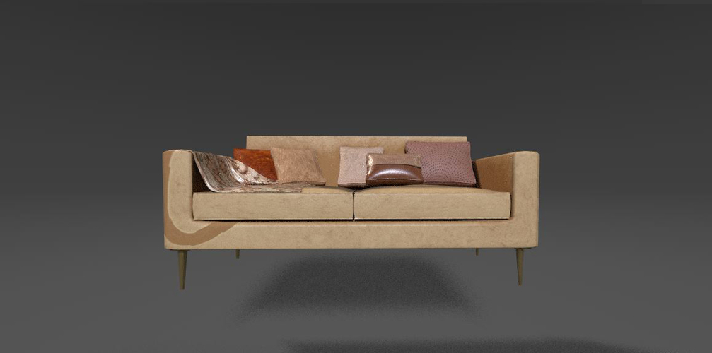 Capri Sofa 3D Print 380661