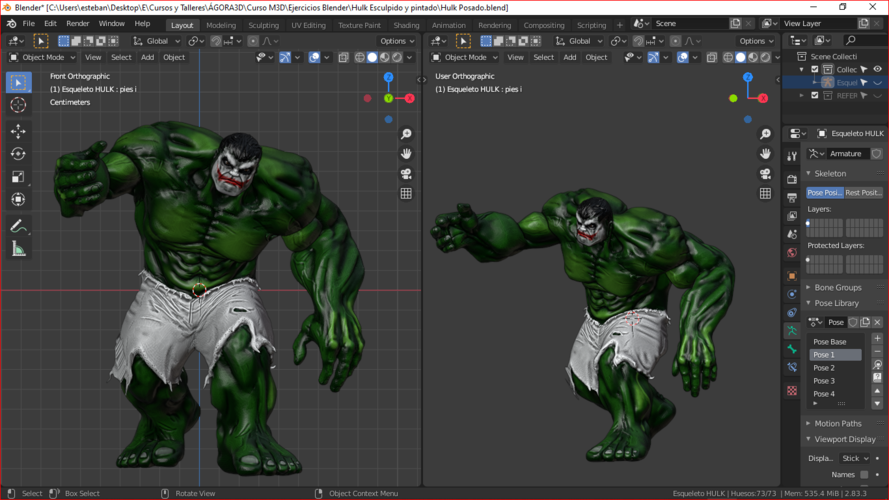 Hulk 4 poses 3D Print 380688