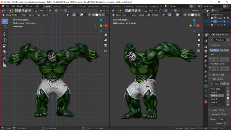 Hulk 4 poses 3D Print 380689