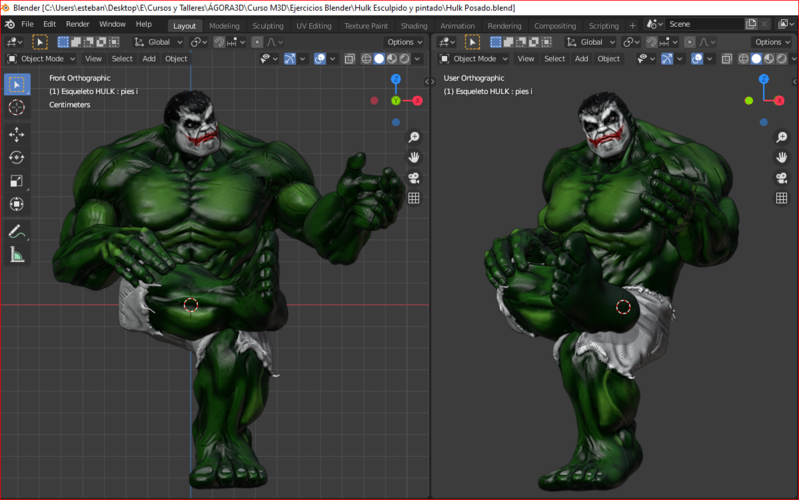 Hulk 4 poses 3D Print 380691