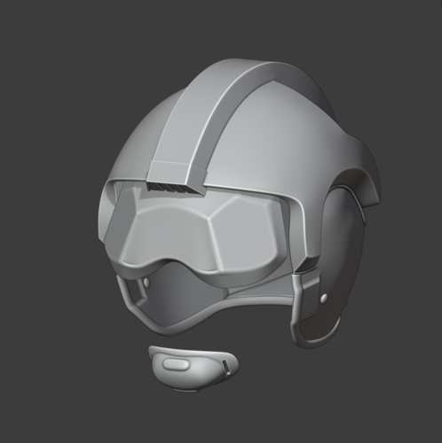 3D Printed X-Wing Helmet from Star Wars by Necrosster | Pinshape