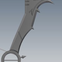 Small Draven's Axe from league of legends  3D Printing 38080