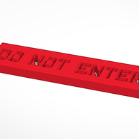 Sing holder and do not enter sing - Thumbnail 1