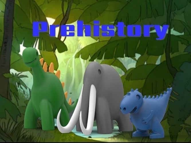 Prehistoric Animals 3D Print 380944