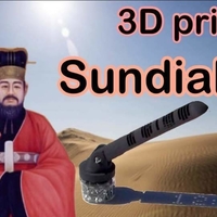 Small 3Dprinter Digital Sundial(해시계) 3D Printing 380962