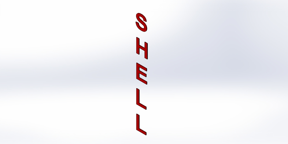 Eigenbau Modell der Shell Säule vom Nürburgring im Maßstab 1:24. 3D Print 381048