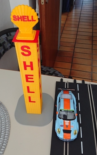 Eigenbau Modell der Shell Säule vom Nürburgring im Maßstab 1:24. 3D Print 381053
