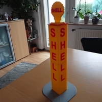 Small Eigenbau Modell der Shell Säule vom Nürburgring im Maßstab 1:24. 3D Printing 381054