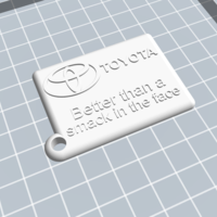 Small Toyota Keyring  3D Printing 381059