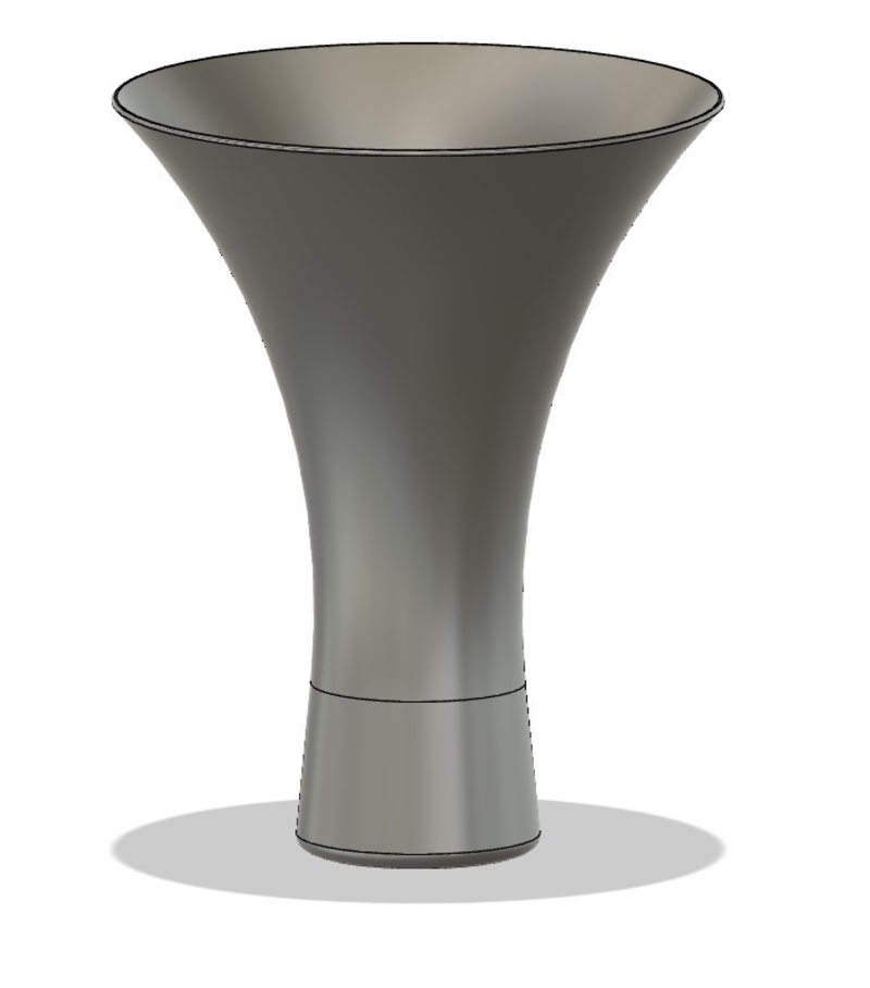 trumpet shape vase