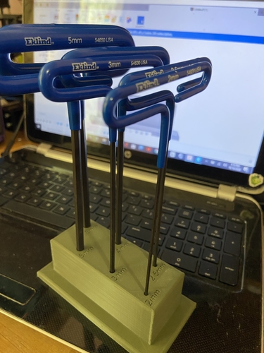 hex tee wrench holder 3D Print 381137