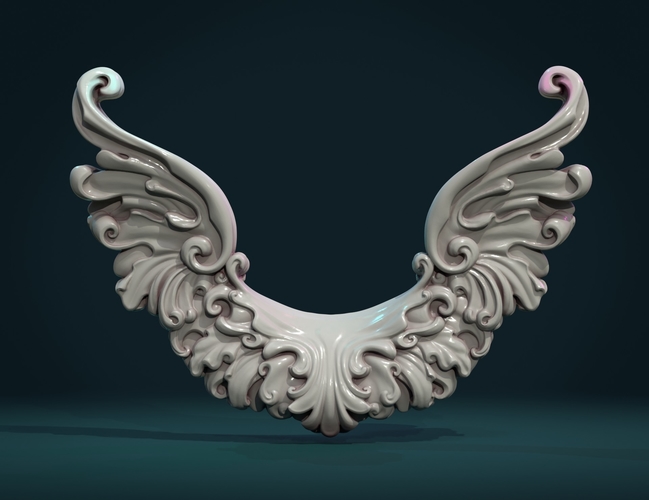 Scroll Wings 3D Print 381210