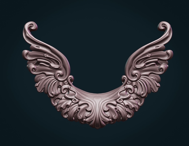 Scroll Wings 3D Print 381211