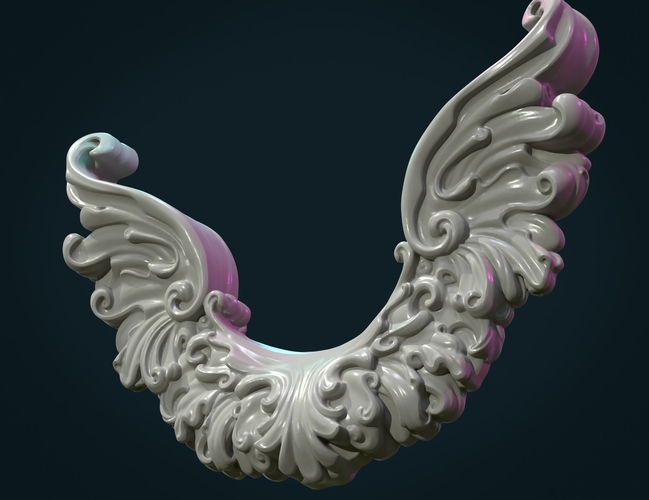 Scroll Wings 3D Print 381217