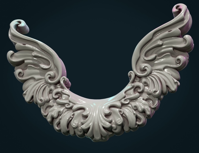 Scroll Wings 3D Print 381218