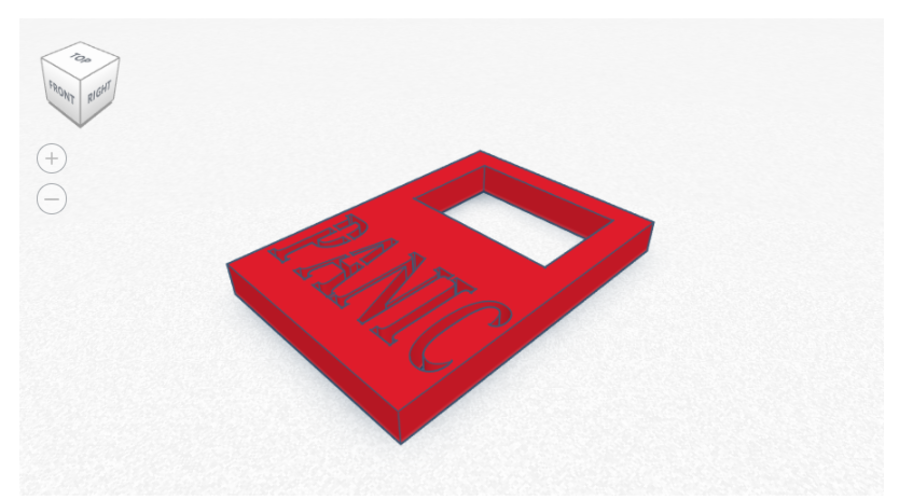 Panic Button Label 3D Print 381249