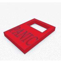 Small Panic Button Label 3D Printing 381249