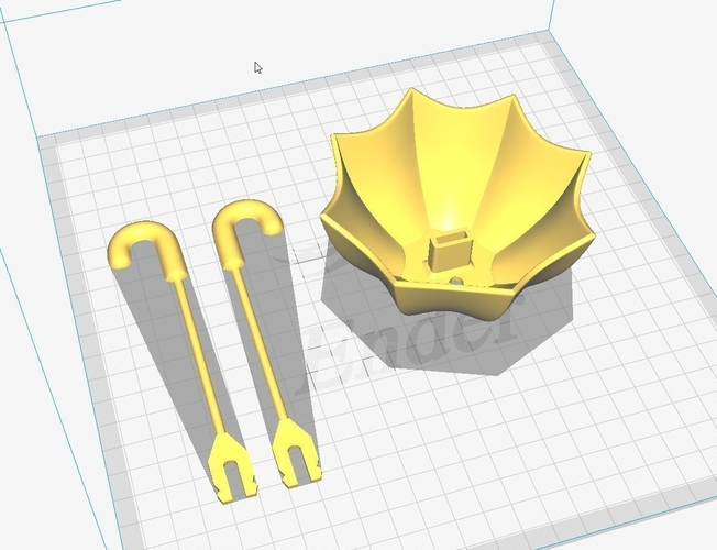 Flower pot umbrella design 3D Print 381337