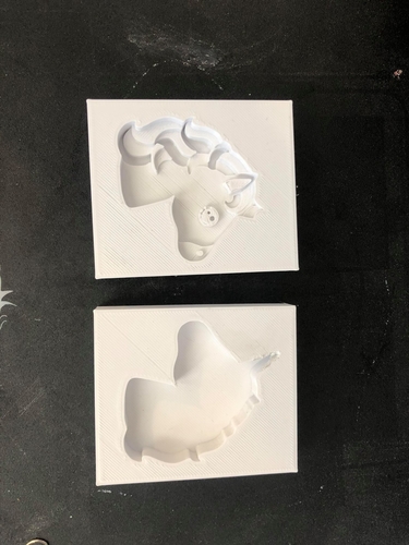 unicorn bath bomb mold 3D Print 381446