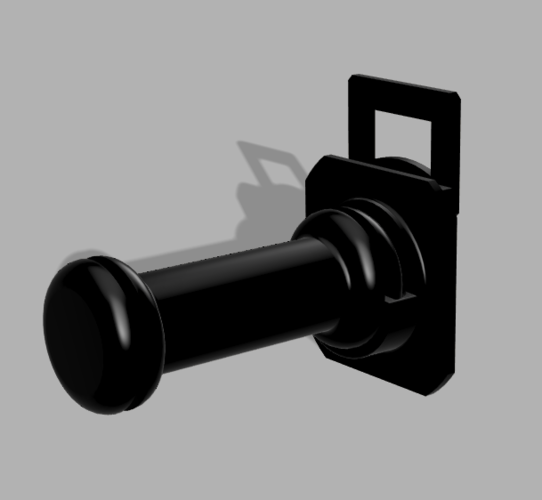 Rear Filament Spool Holder for FF Creator Pro (Old Version) 3D Print 381464