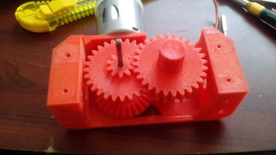 GearBox for Robot battle (sumobot) 3D Print 38149