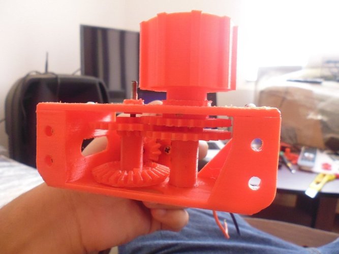 GearBox for Robot battle (sumobot) 3D Print 38151