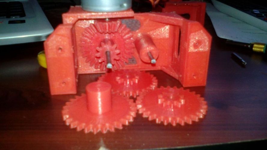 GearBox for Robot battle (sumobot) 3D Print 38152